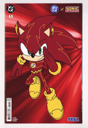 DC x Sonic the Hedgehog 1 High Grade (2025) Flash Cardstock 2nd Print Variant
