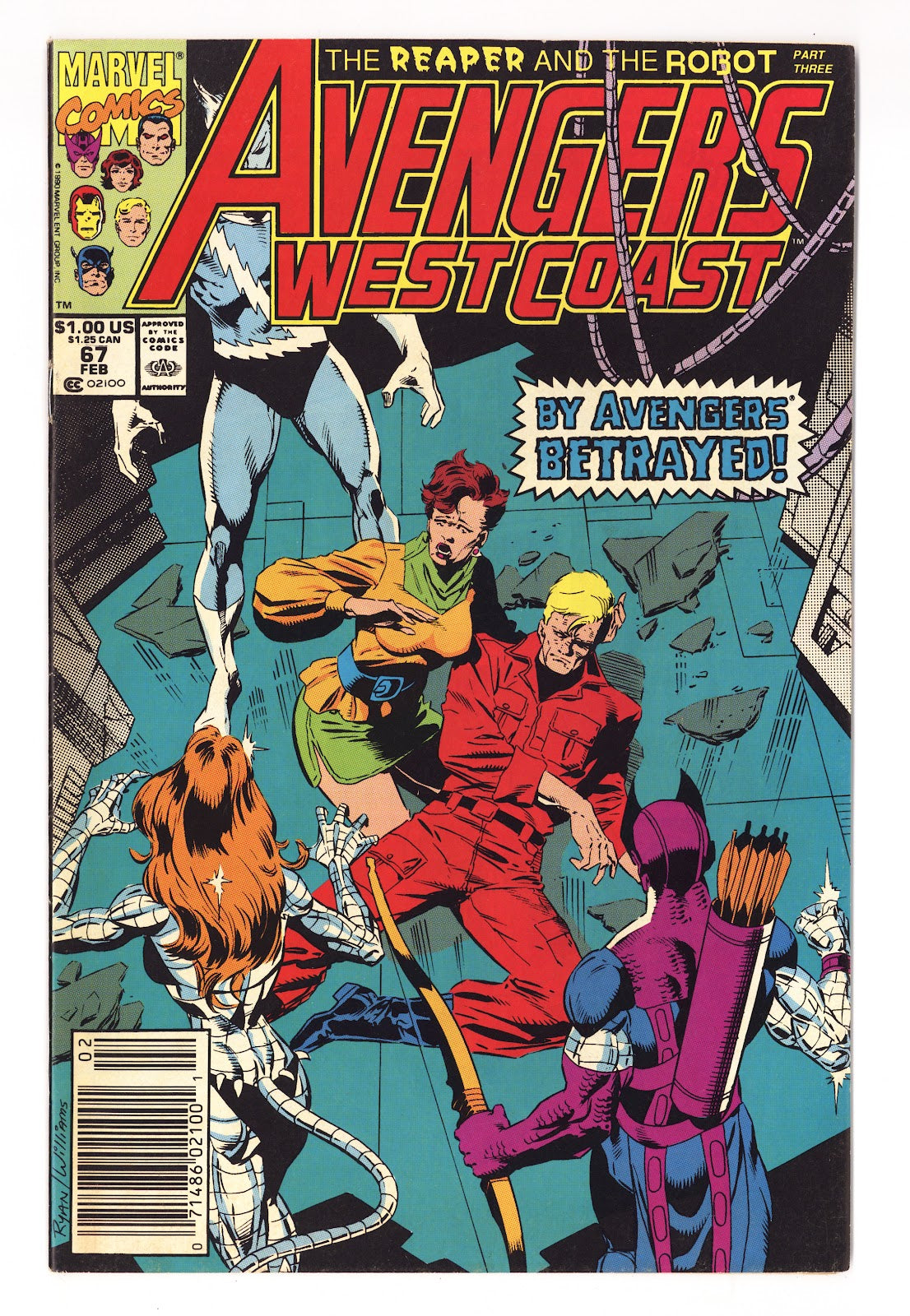 Avengers West Coast Vol 2 67  Mid Grade   (1991)   Newsstand