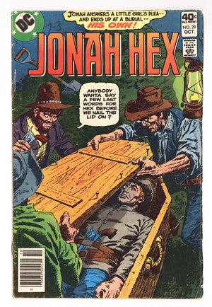 Jonah Hex Vol 1 29  Very Low Grade   (1979)