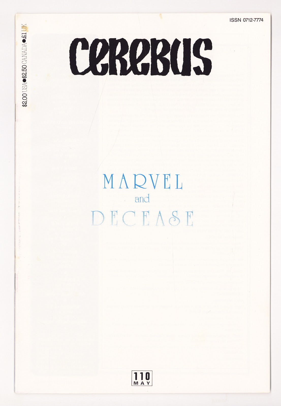 Cerebus   110  High Grade   (1988)     