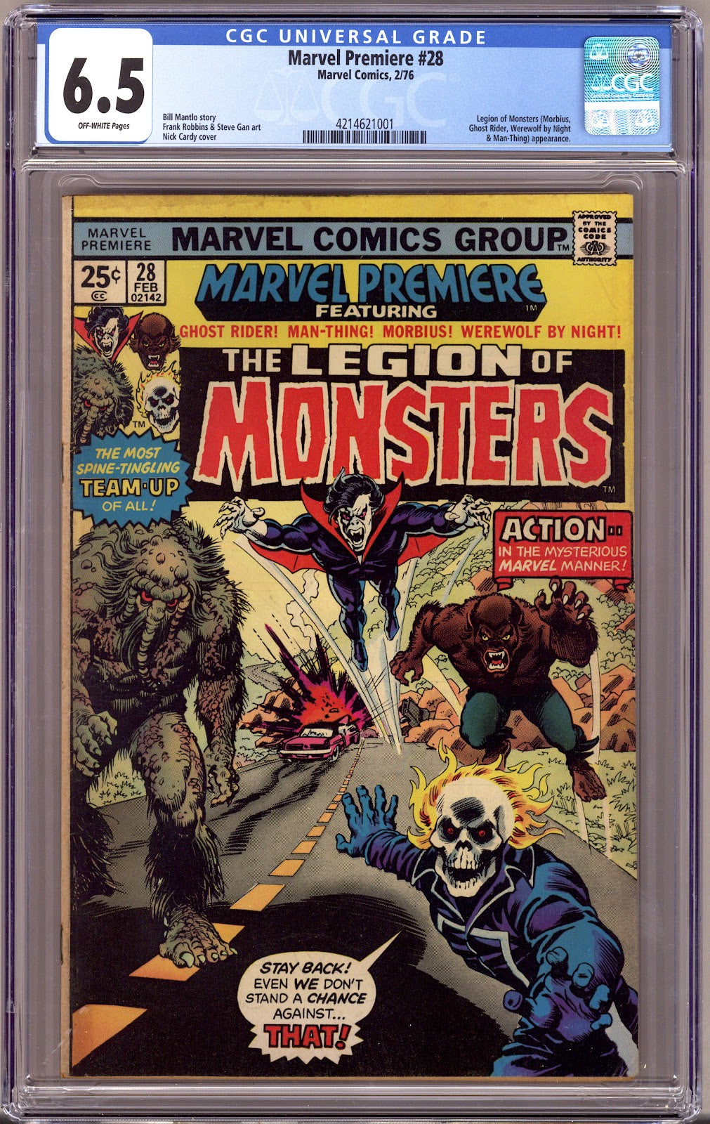 Marvel Premiere   28 CGC 6.5 (FN+)   (1976)     