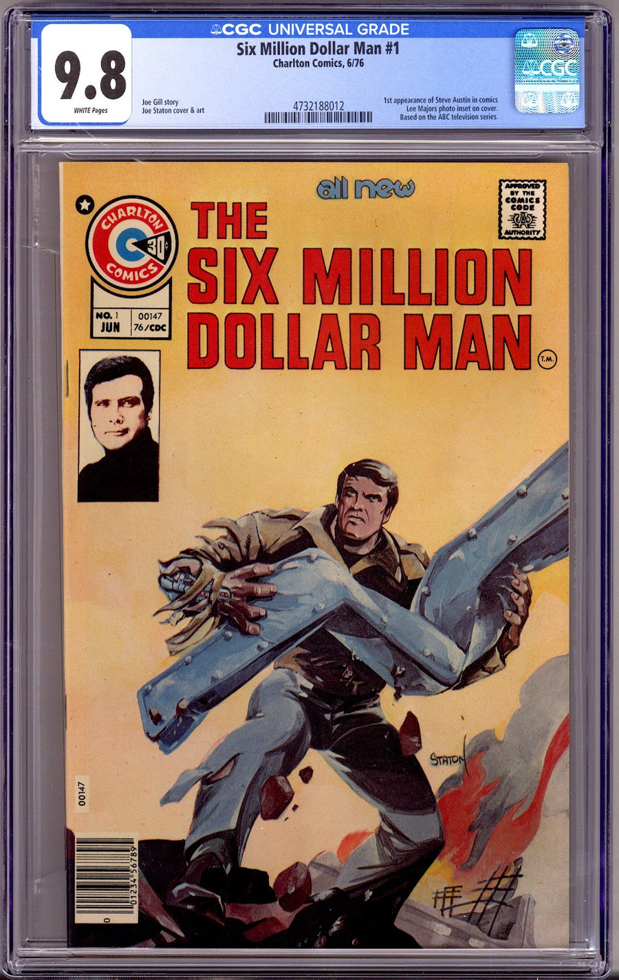 The Six Million Dollar Man   1 CGC 9.8 (NM/M)   (1976)