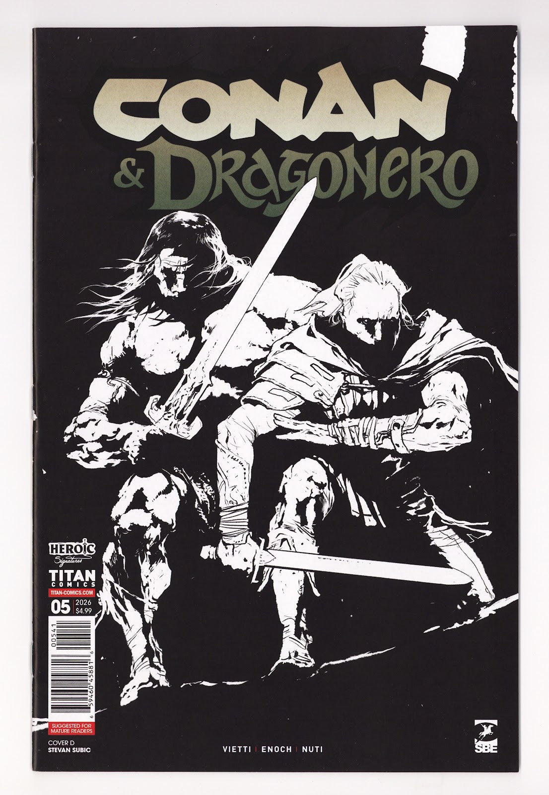 Conan and Dragonero 5 Inks Variant (2026)