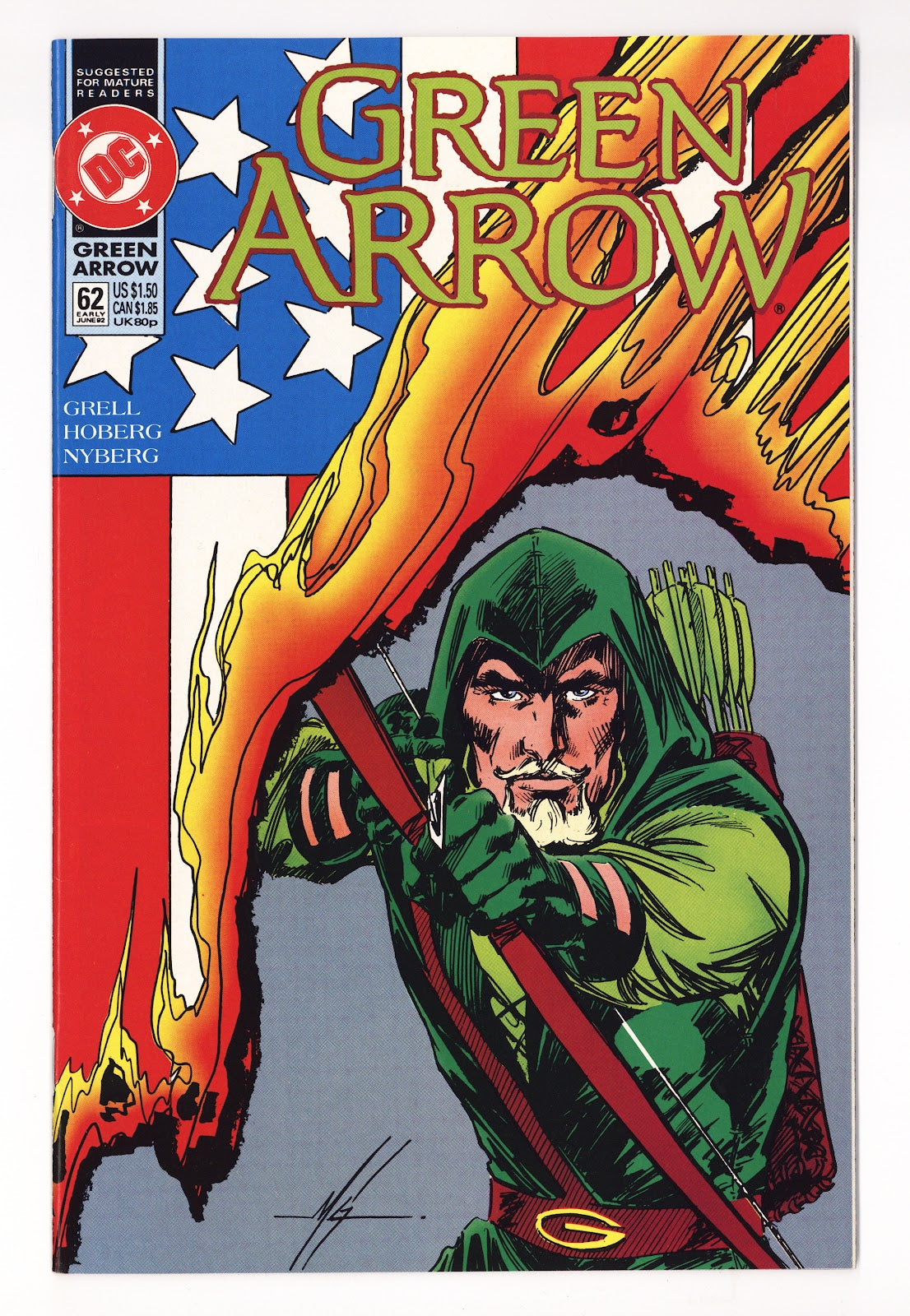 Green Arrow Vol 2 62  High Grade   (1992)