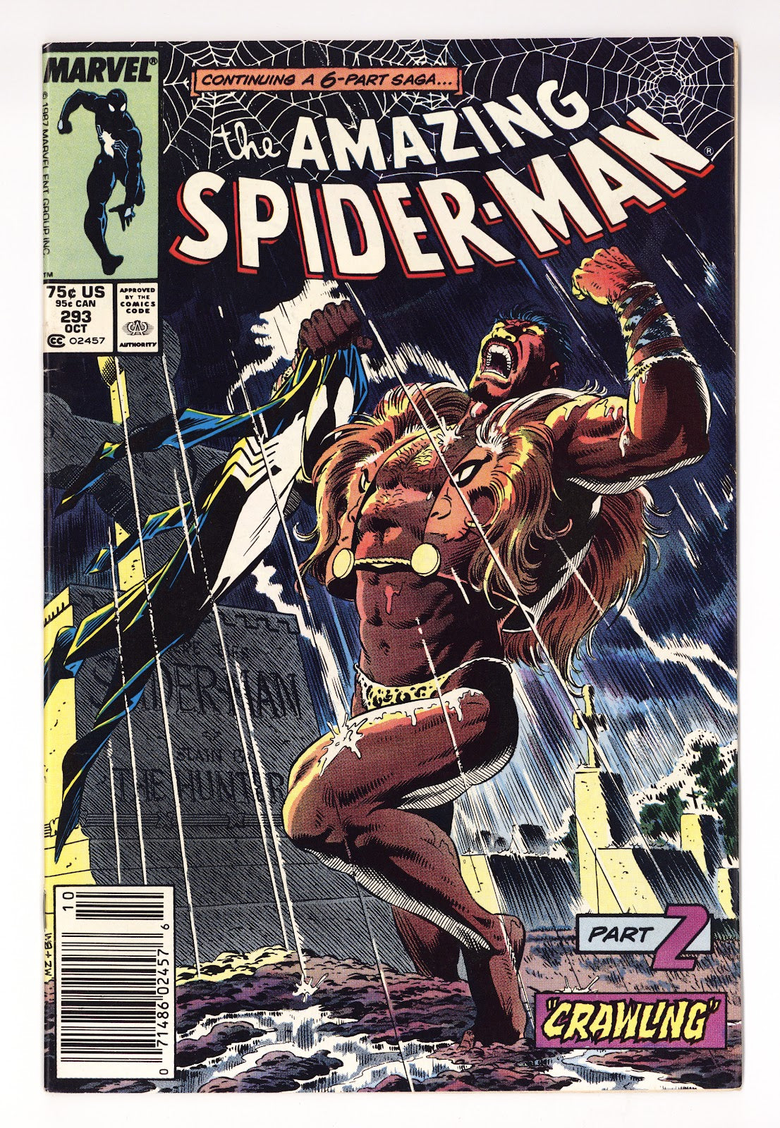 The Amazing Spider-Man Vol 1 293  FN (6.0)   (1987)   Newsstand