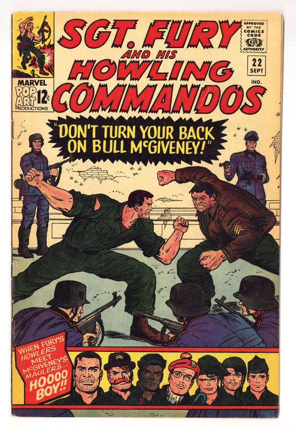 Sgt. Fury Vol 1 22  FN- (5.5)   (1965)