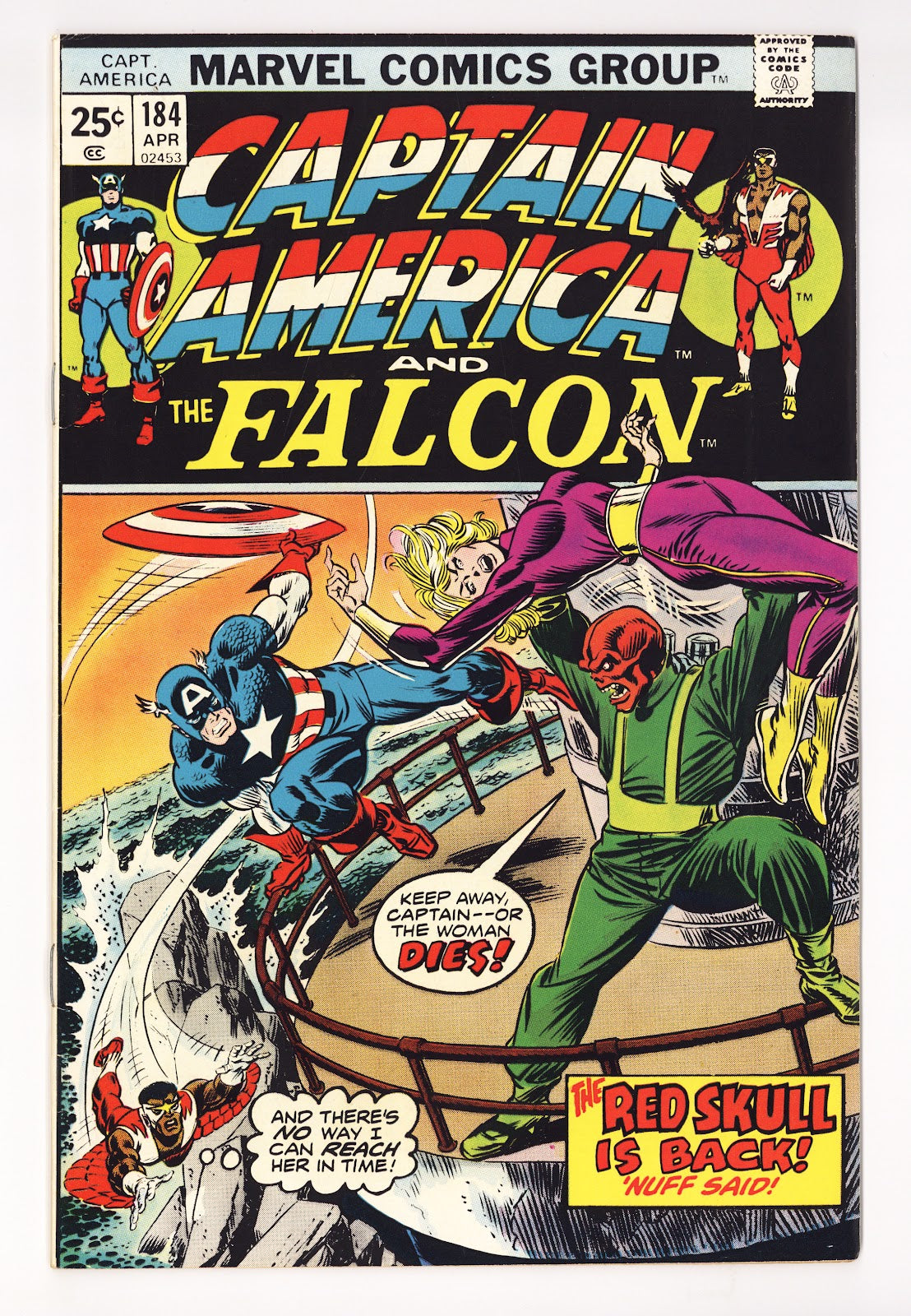 Captain America Vol 1 184 Mid Grade (1975) 