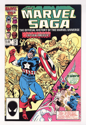 The Marvel Saga the Official History of the Marvel Universe 12 High Grade (1986) Direct