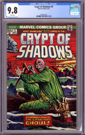 Crypt of Shadows Vol 1 5 CGC 9.8 (NM/M)   (1973)