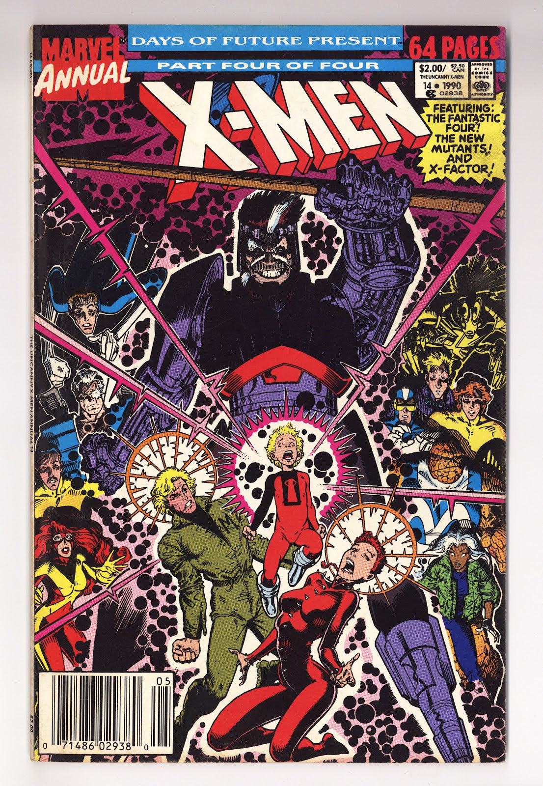 X-Men Annual Vol 1 14  VG+ (4.5)   (1990)   Newsstand  