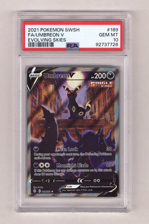 Pokemon Evolving Skies Umbreon V PSA 10 (2021)