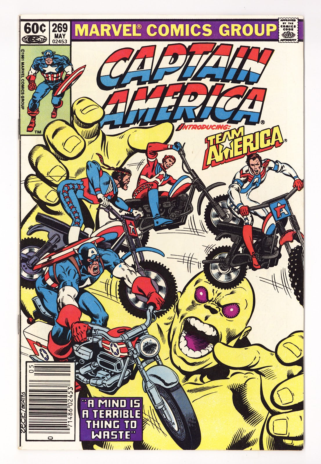 Captain America Vol 1 269 High Grade (1982) Newsstand 