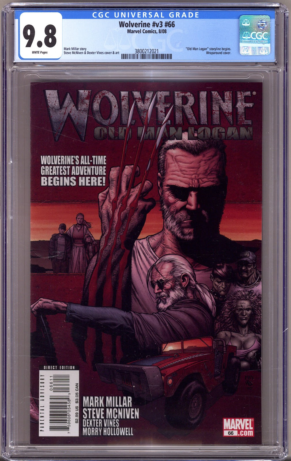 Wolverine Vol 3 66 CGC 9.8 (NM/M) Sun Faded (2008) 