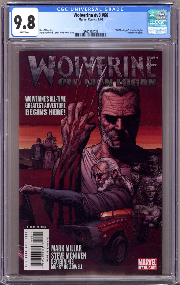 Wolverine Vol 3 66 CGC 9.8 (NM/M) Sun Faded (2008)