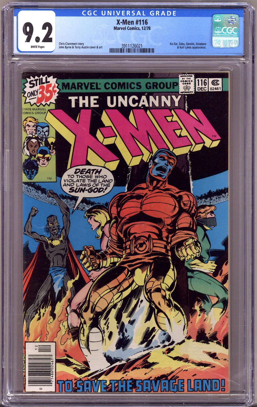 The X-Men Vol 1 116 CGC 9.2 (NM-) (1978) 
