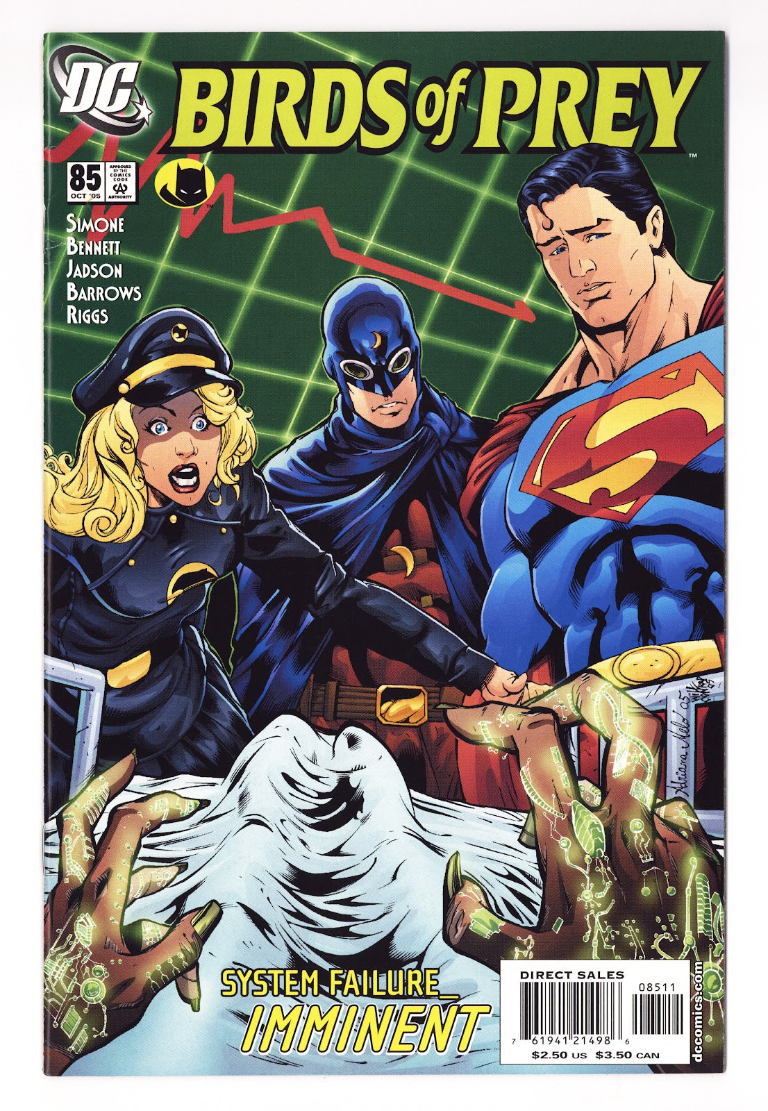 Birds of Prey Vol 1 85 High Grade (2005) 