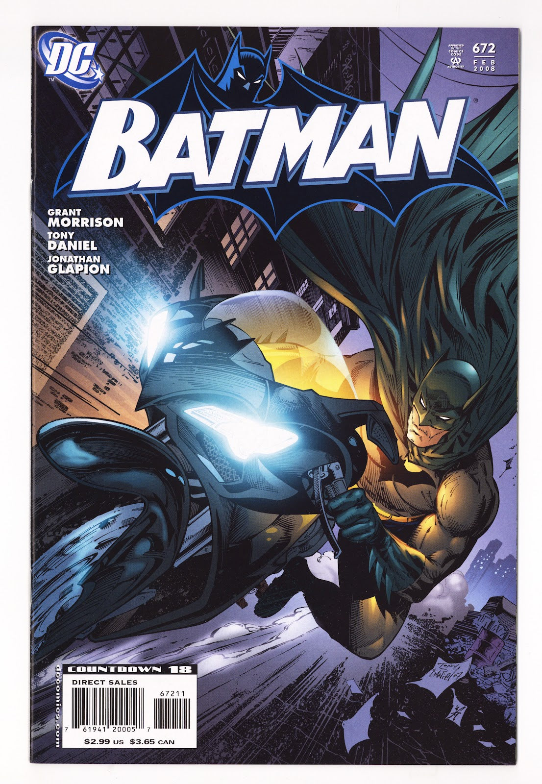 Batman Vol 1 672 High Grade (2008) Direct Sales 