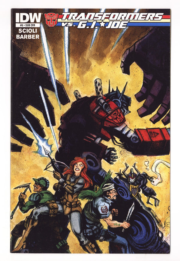 The Transformers vs. G.I. Joe 6 High Grade (2015) Crosland Variant