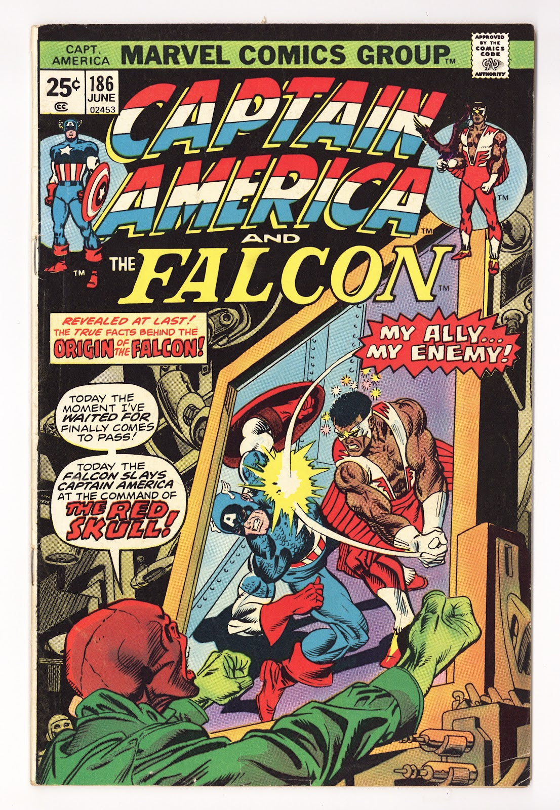 Captain America Vol 1 186 Low Grade (1975) 