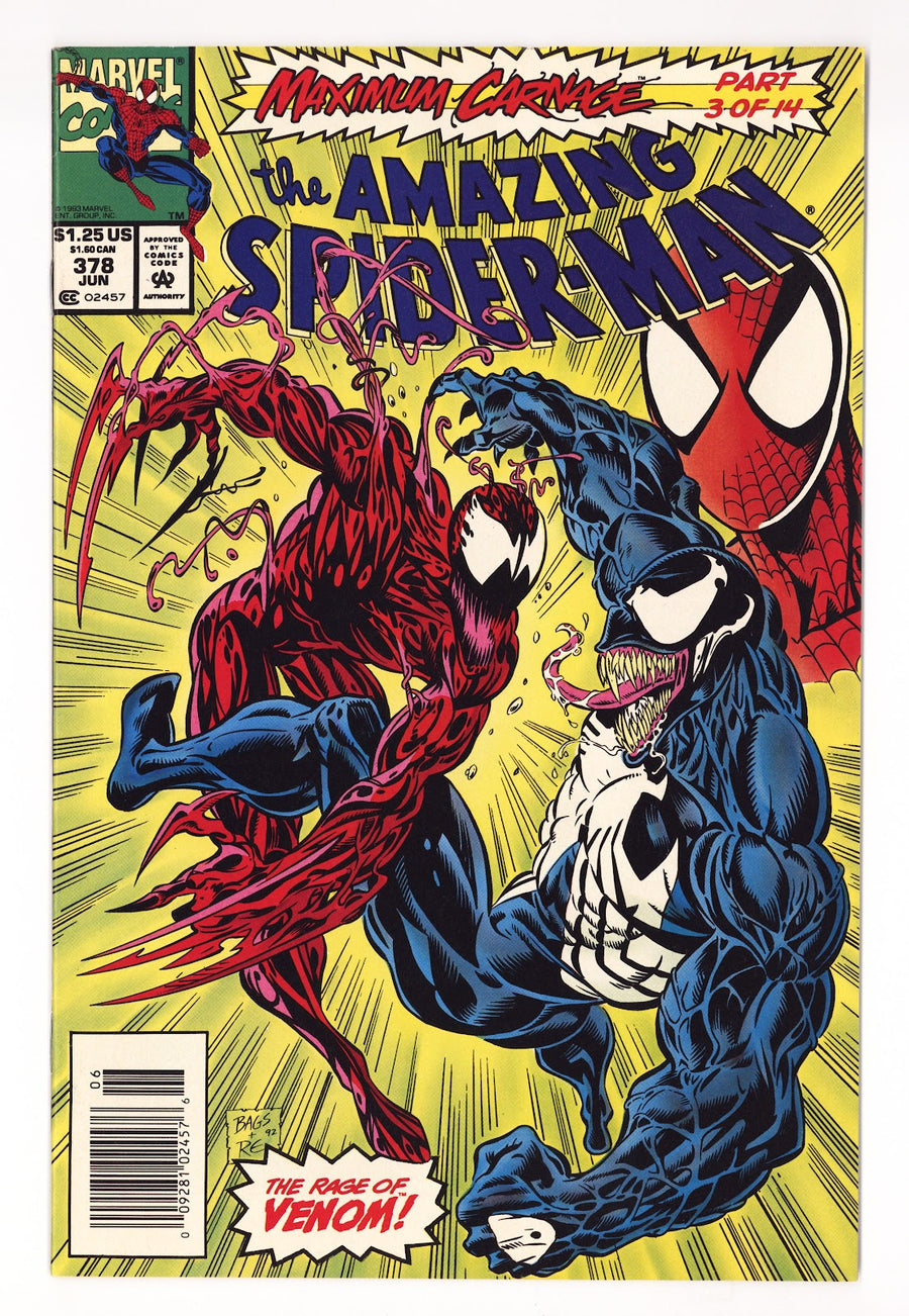 The Amazing Spider-Man Vol 1 378  VF- (7.5)   (1993)   Newsstand