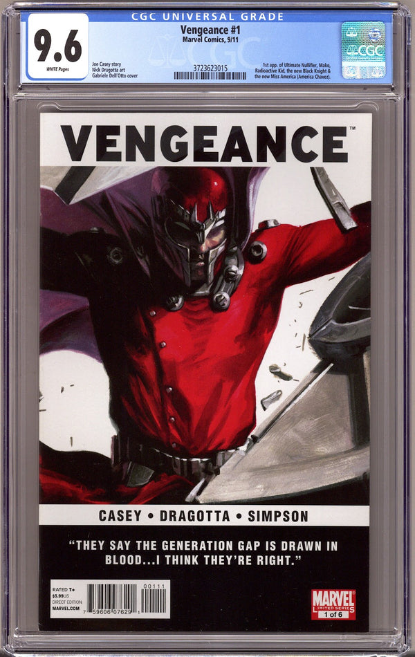 Vengeance 1 CGC 9.6 (NM+) (2011)