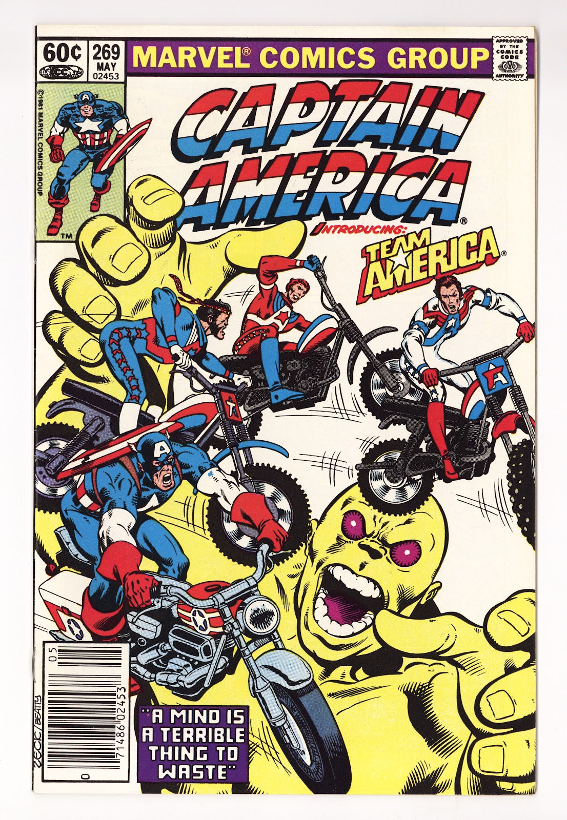 Captain America Vol 1 269  High Grade   (1982)   Newsstand