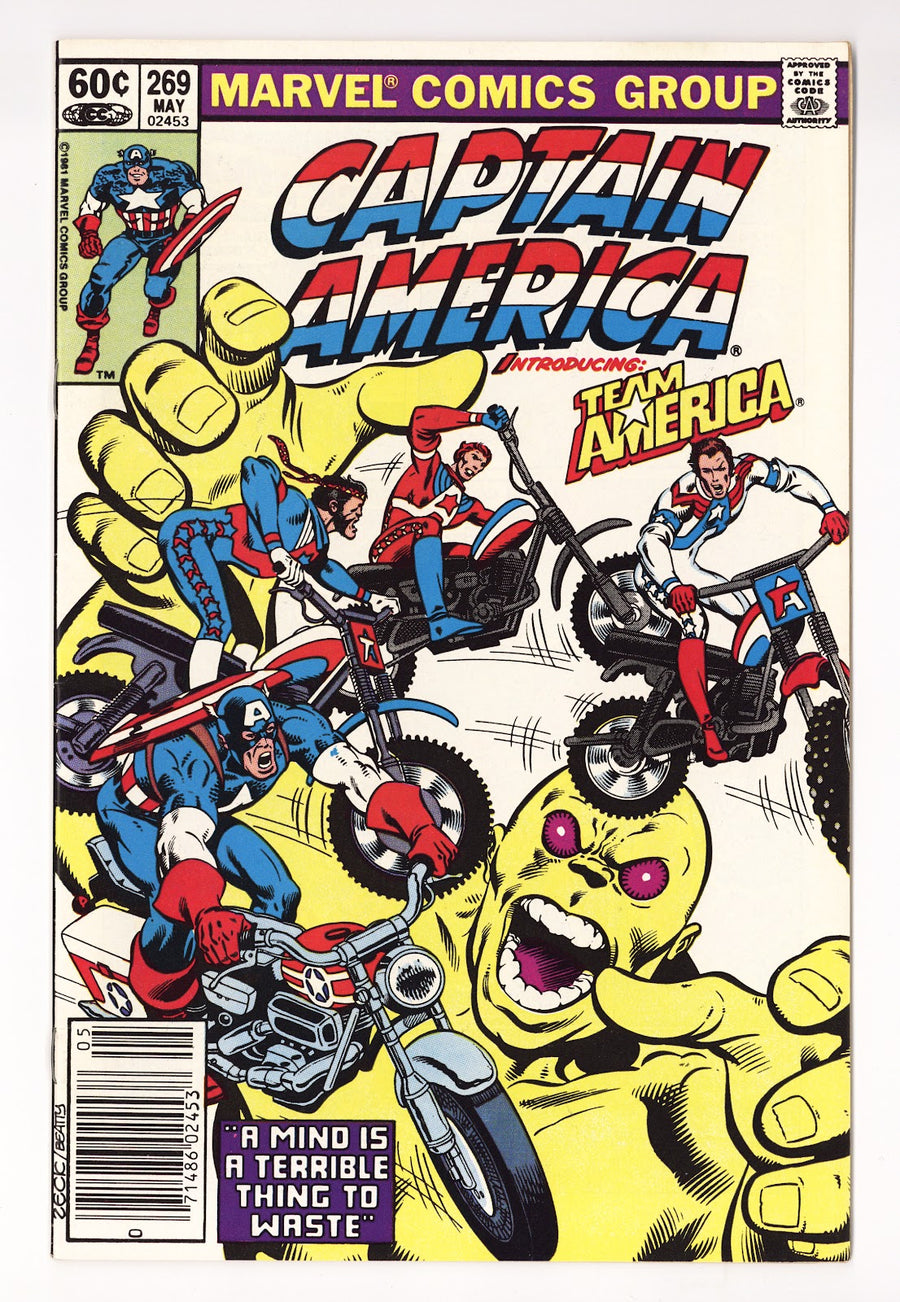 Captain America Vol 1 269  High Grade   (1982)   Newsstand