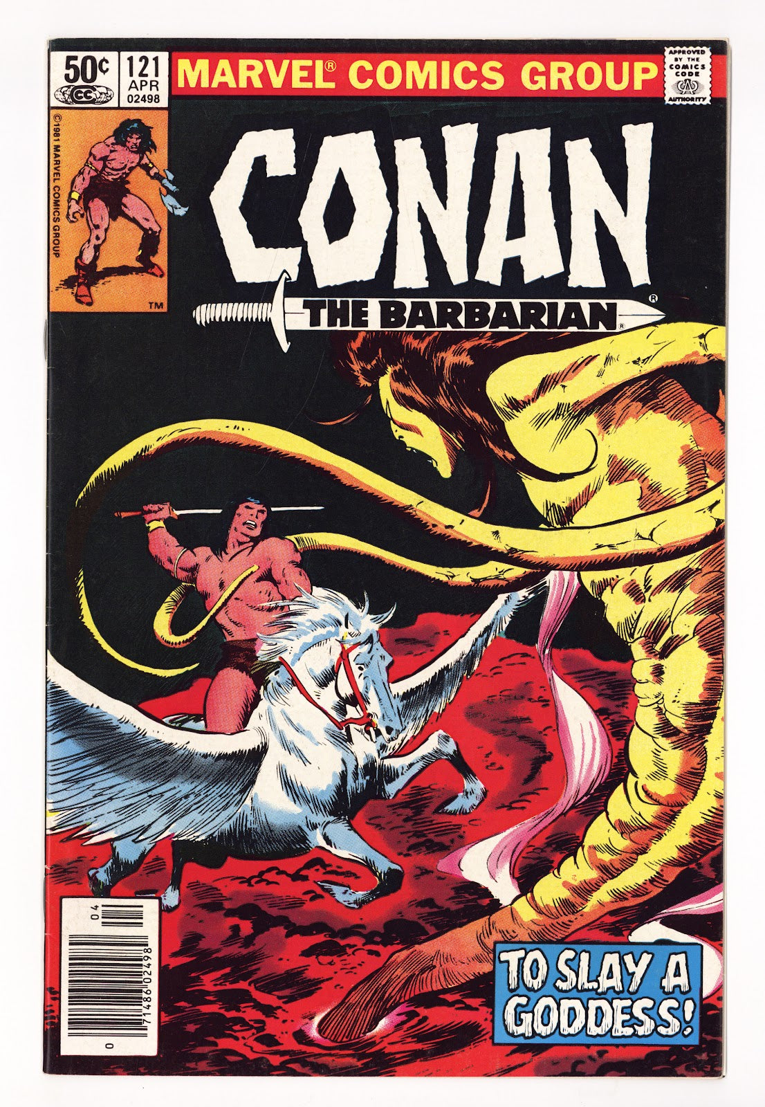 Conan the Barbarian Vol 1 121  Mid Grade   (1981)   Newsstand  