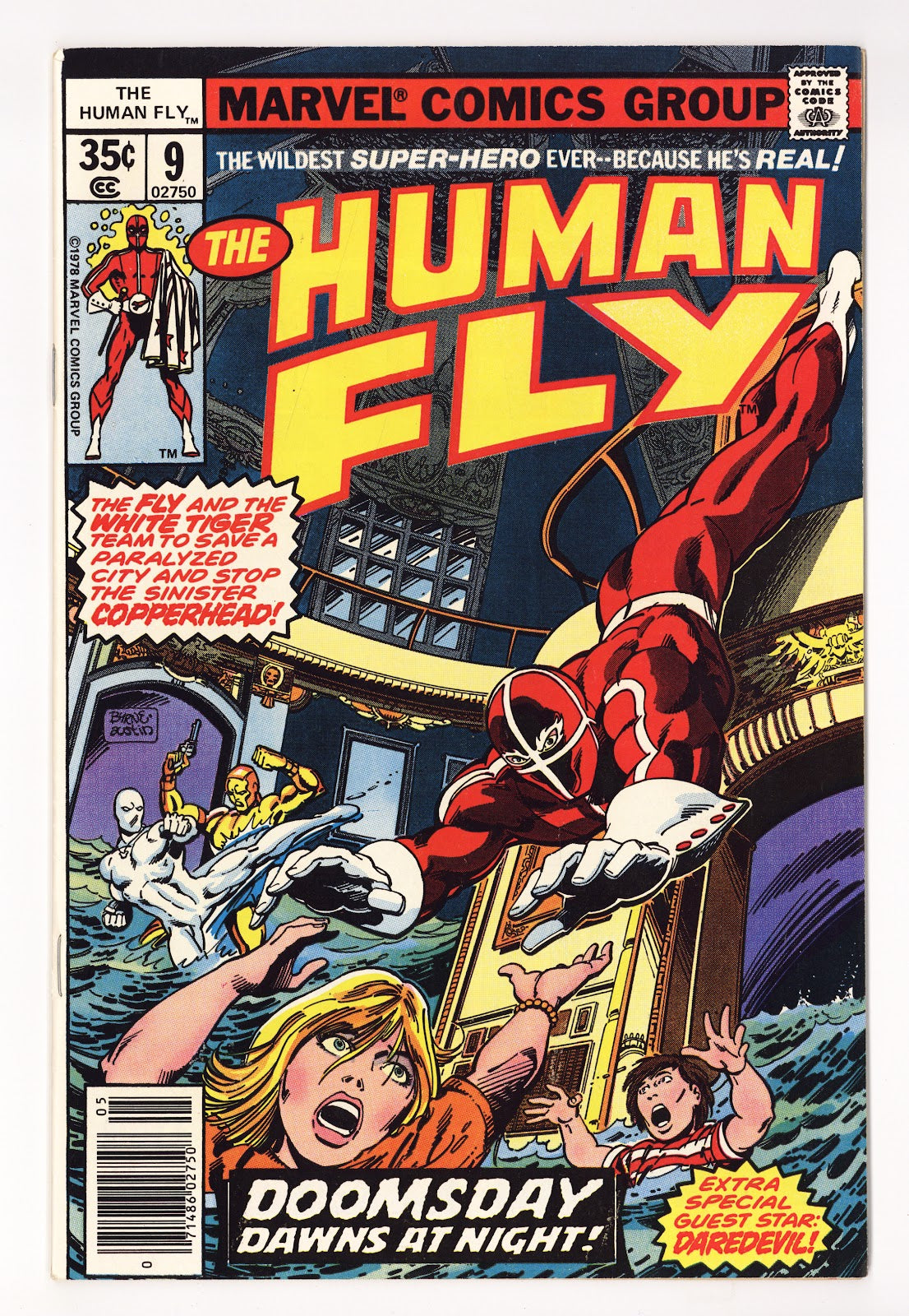 The Human Fly Vol 1 9  Mid Grade   (1978)     