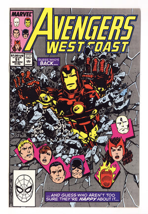 Avengers West Coast Vol 2 51  High Grade   (1989)   Direct