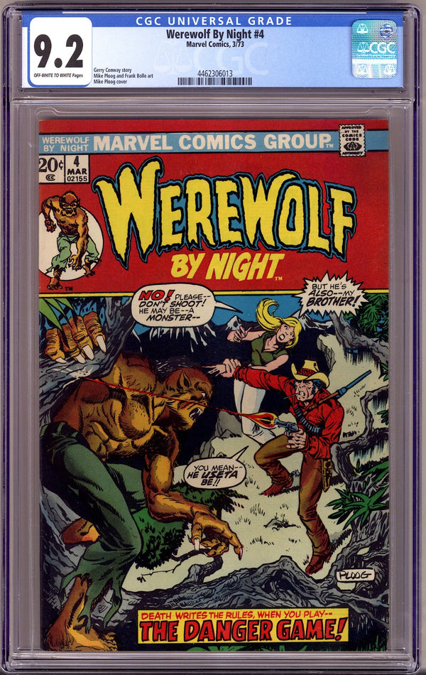 Werewolf by Night Vol 1 4 CGC 9.2 (NM-)   (1973)