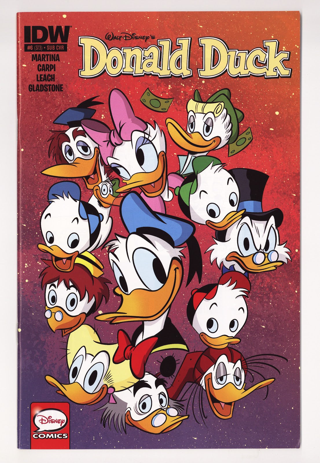 Donald Duck   6 / 373  Low Grade Strip of Back Cover Missing  (2015) Charm   Variant