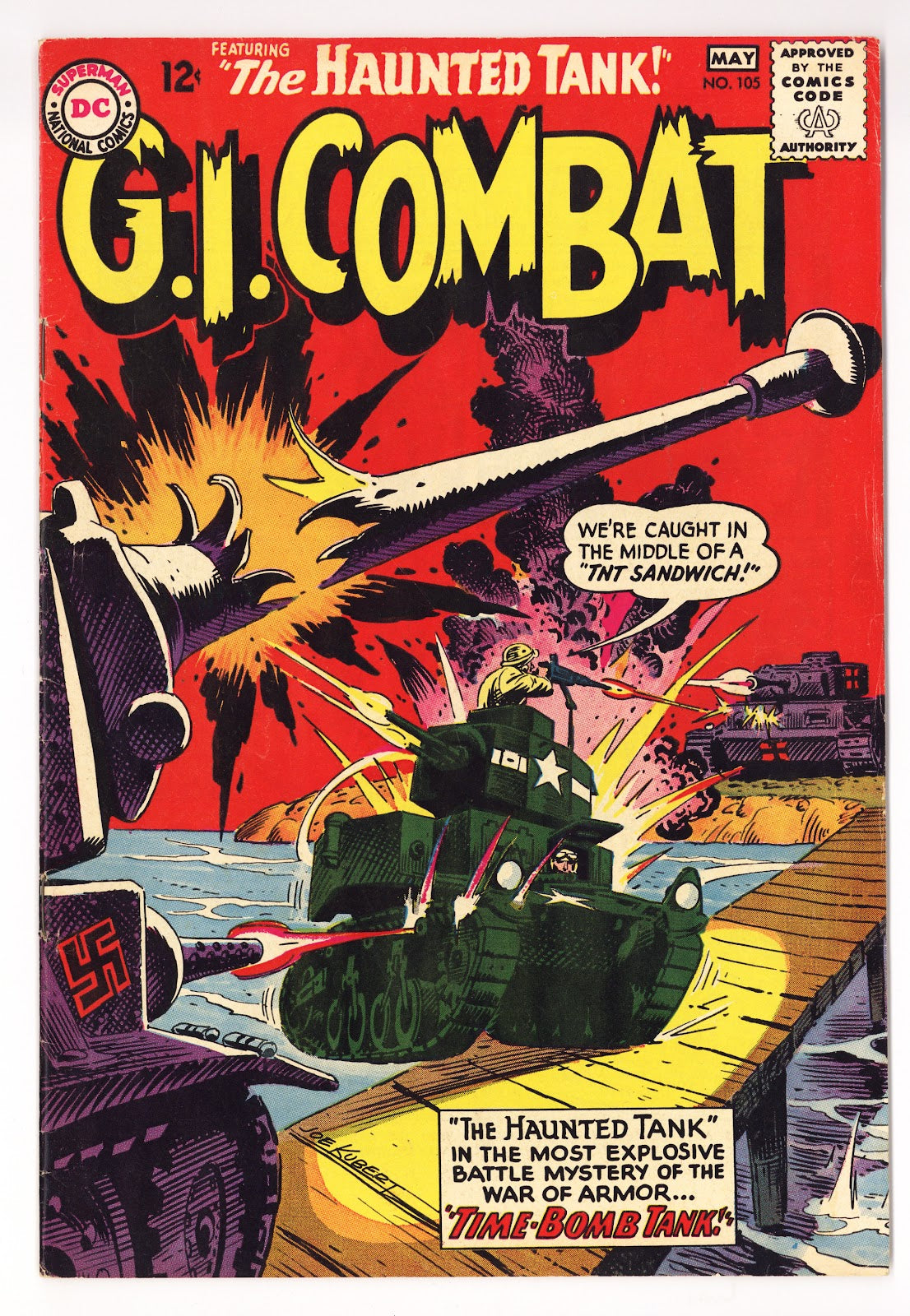 G.I. Combat Vol 1 105  FN (6.0)   (1964)     