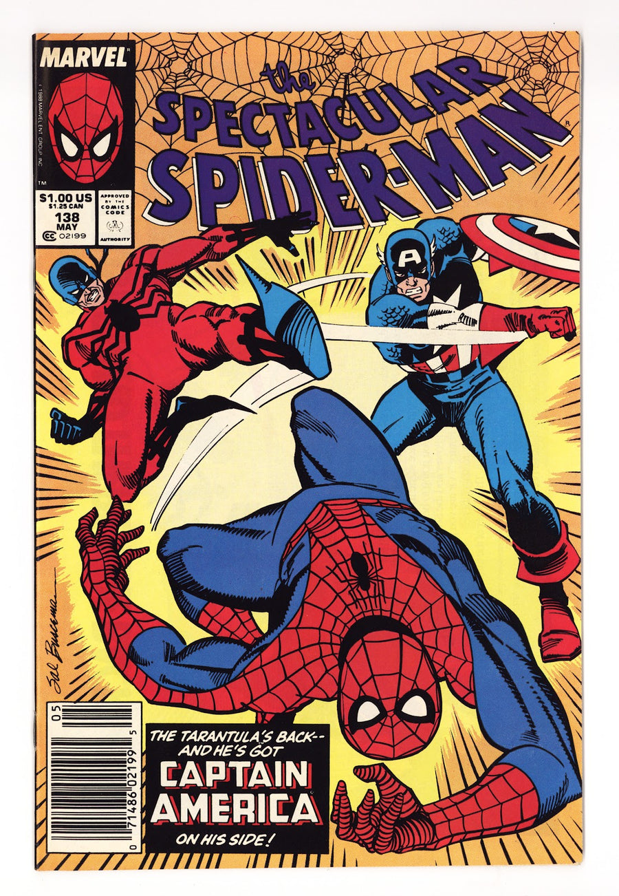 The Spectacular Spider-Man Vol 1 138  High Grade   (1988)   Newsstand