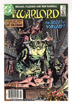 Warlord Vol 1 107  Mid Grade   (1986)   Canadian Price Variant