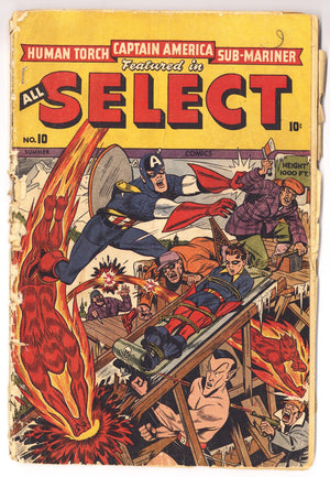 All Select Comics 10 PR (0.5) 1/2 Centerfold Missing (1946)