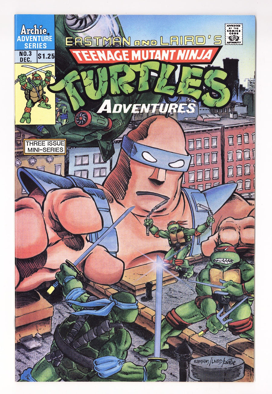 Teenage Mutant Ninja Turtles Adventures Vol 1 3  VF+ (8.5)   (1988) Direct   Canadian Edition  