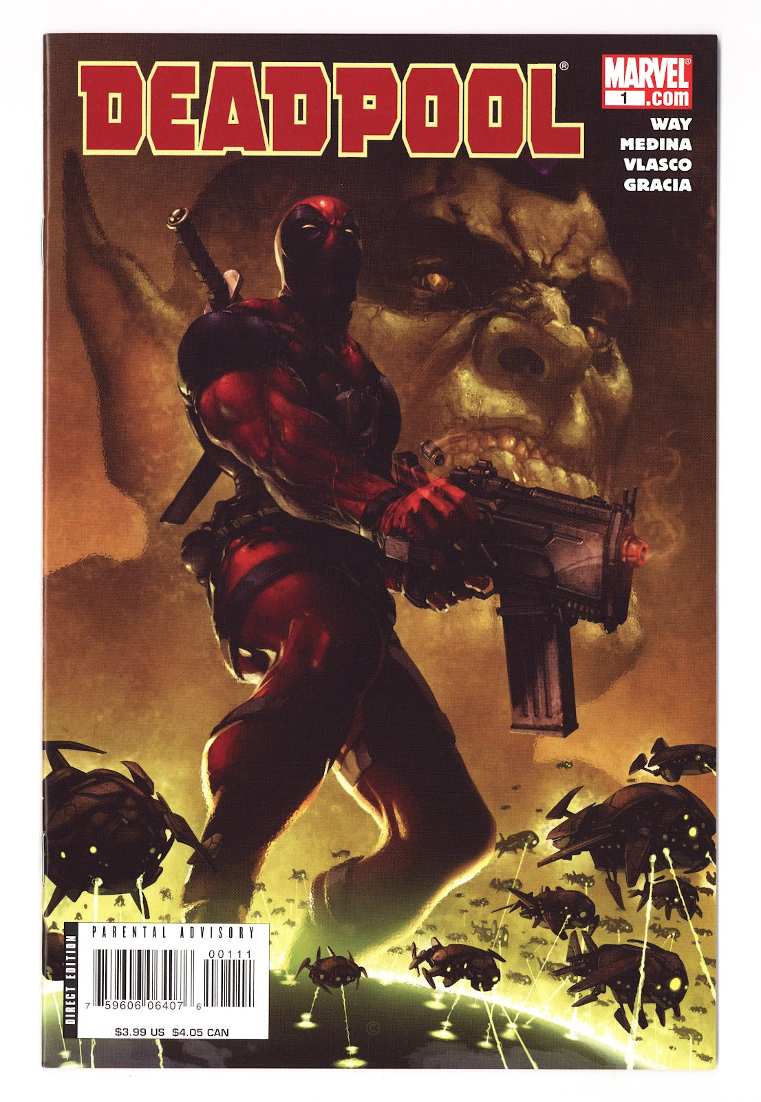 Deadpool Vol 3 1  NM- (9.2)   (2008) Crain Crain  Crain Cover  