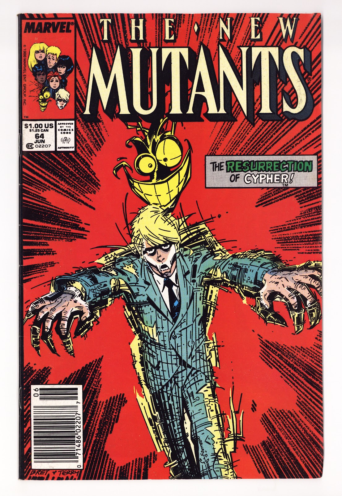 The New Mutants Vol 1 64  Mid Grade   (1988)   Newsstand