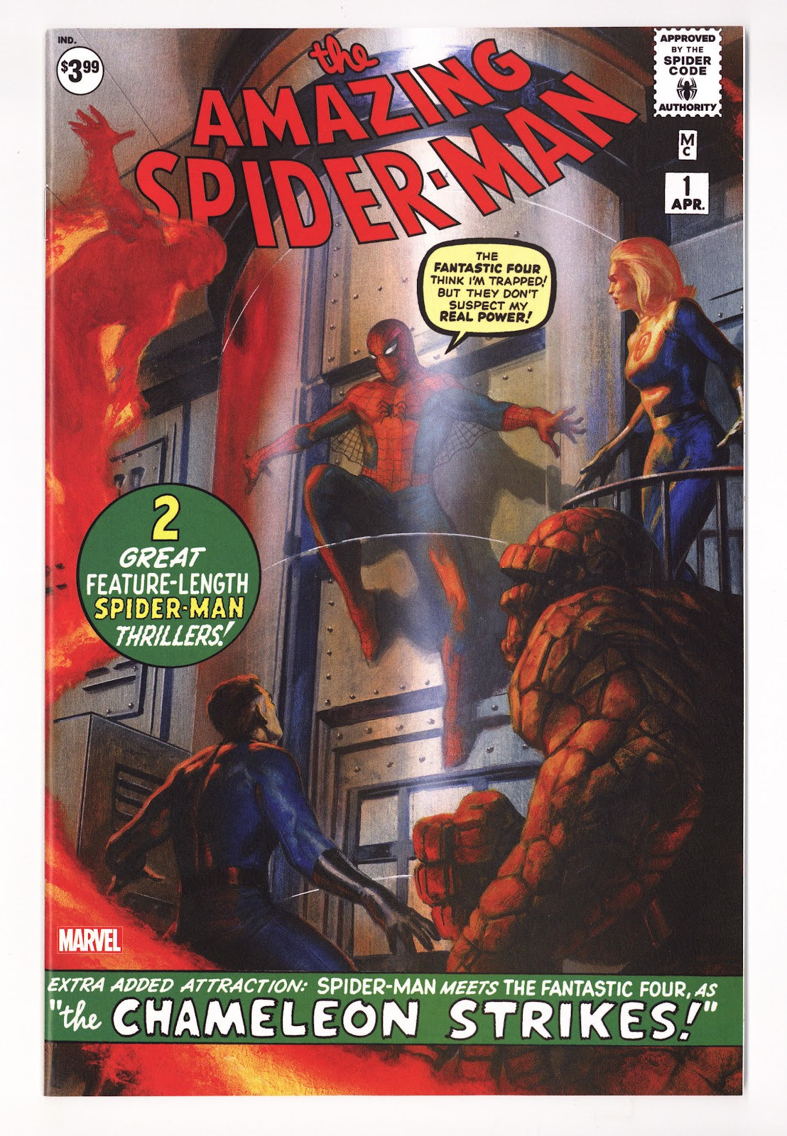 Amazing Spider-Man #1 Facsimile Edition [nn] NM- (9.2) (2022) Dell'Otto Exclusive Variant 