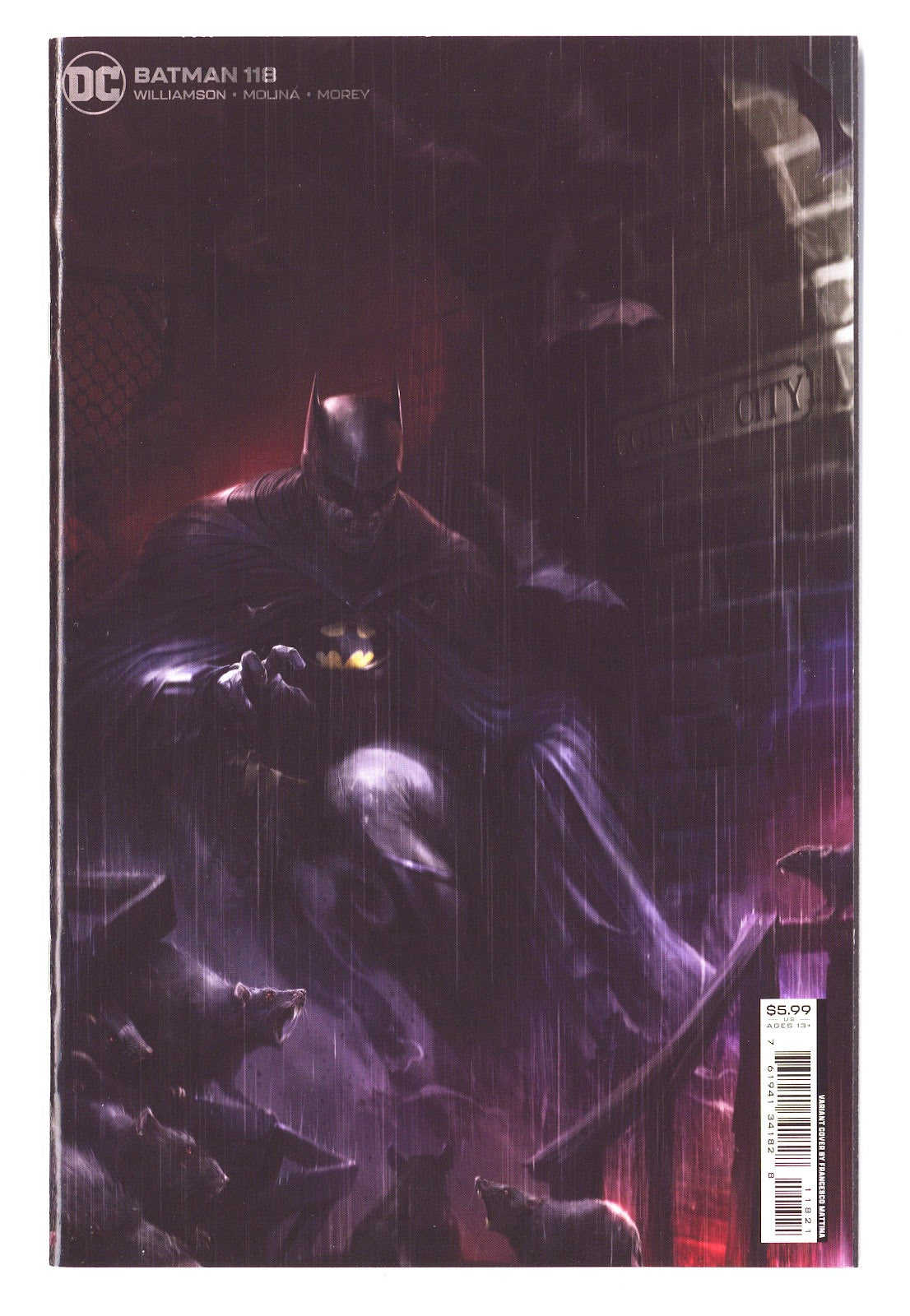 Batman Vol 3 118 High Grade (2022) Mattina Variant 