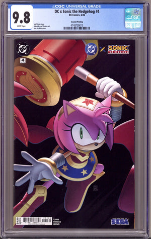 DC x Sonic the Hedgehog 4 CGC 9.8 (NM/M) (2026) Kim Connecting 2nd Print