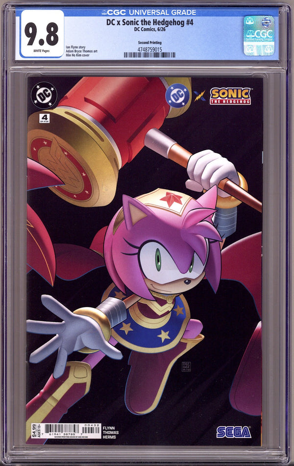DC x Sonic the Hedgehog 4 CGC 9.8 (NM/M) (2026) Kim Connecting 2nd Print