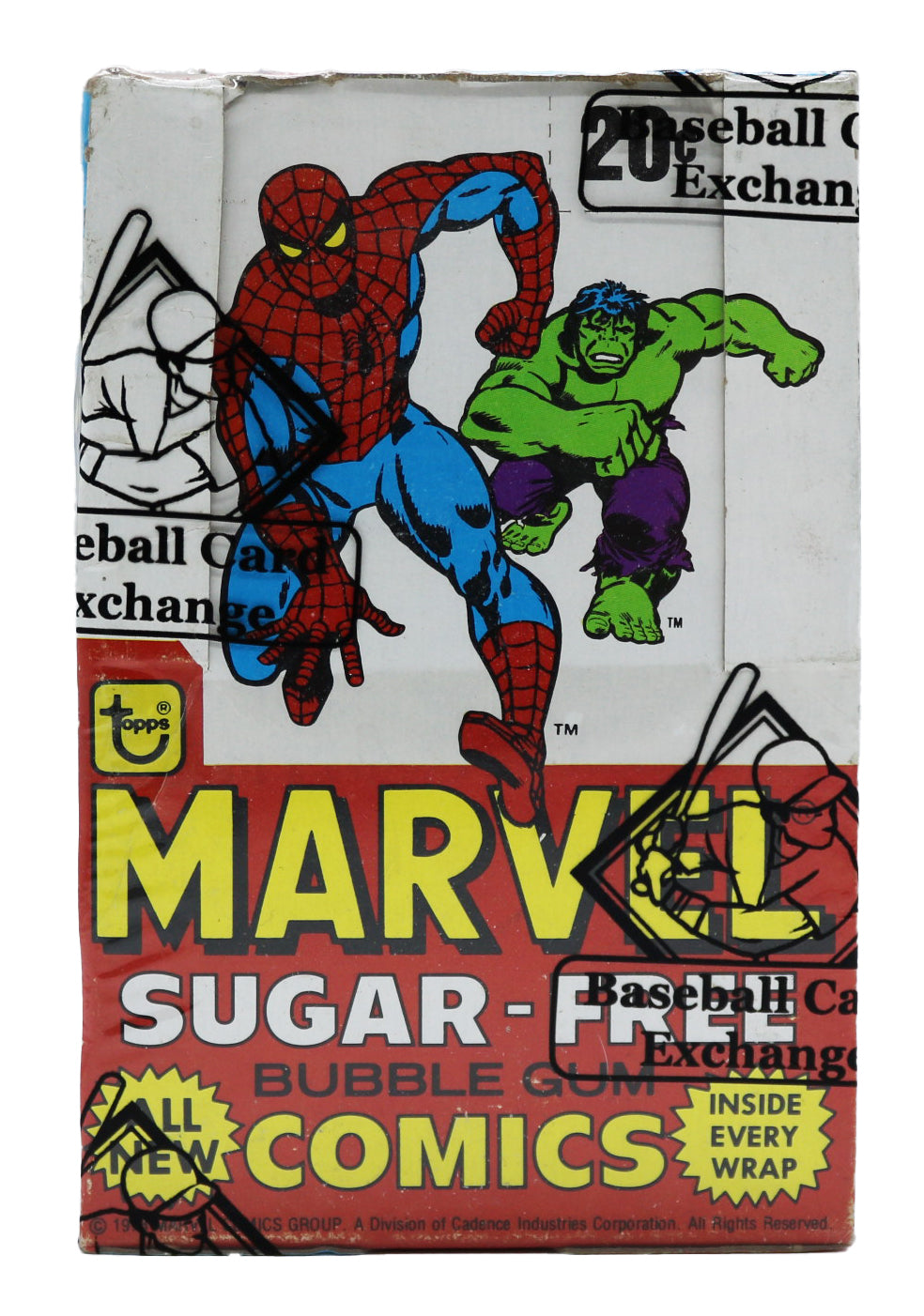 Topps Marvel Super Heroes Box 36 Packs, Sealed, Bbce (1978)