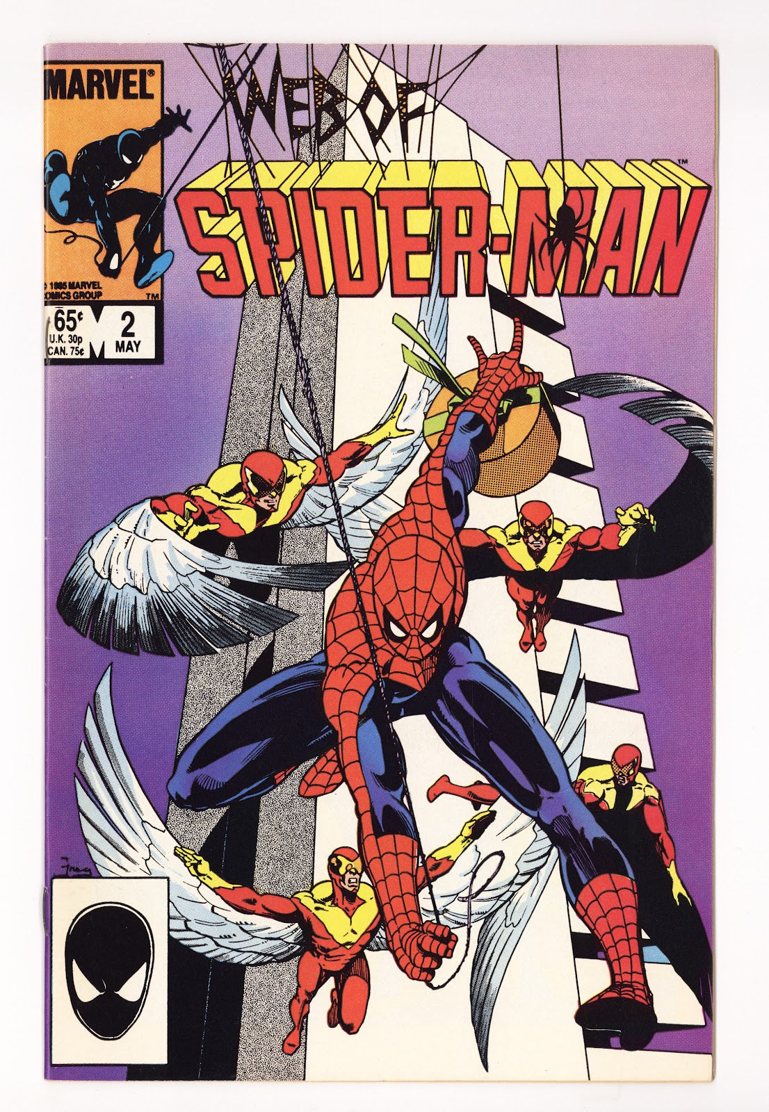 Web of Spider-Man Vol 1 2  High Grade   (1985)   Direct  