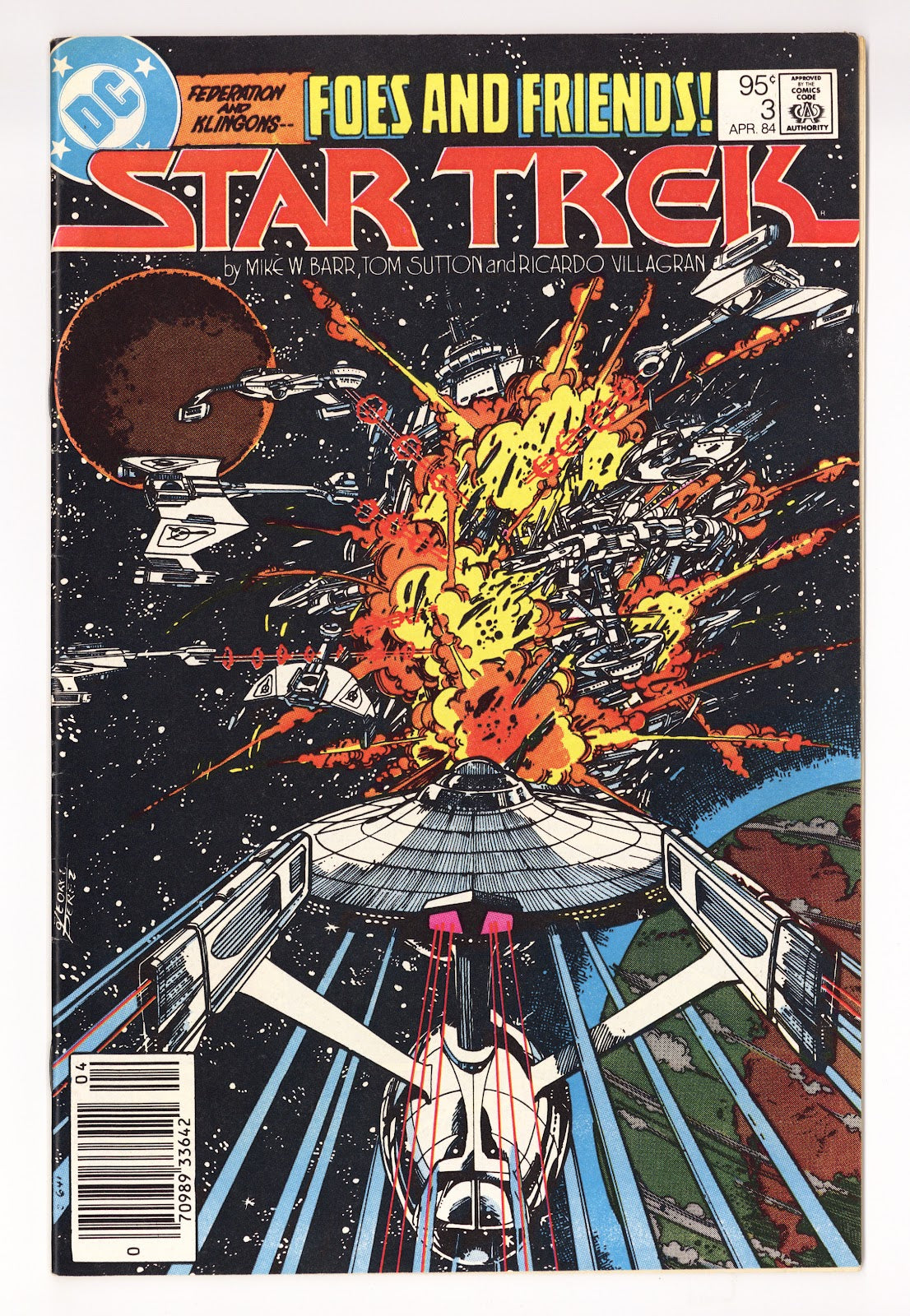 Star Trek Vol 1 3  Mid Grade   (1984)   Canadian Price Variant