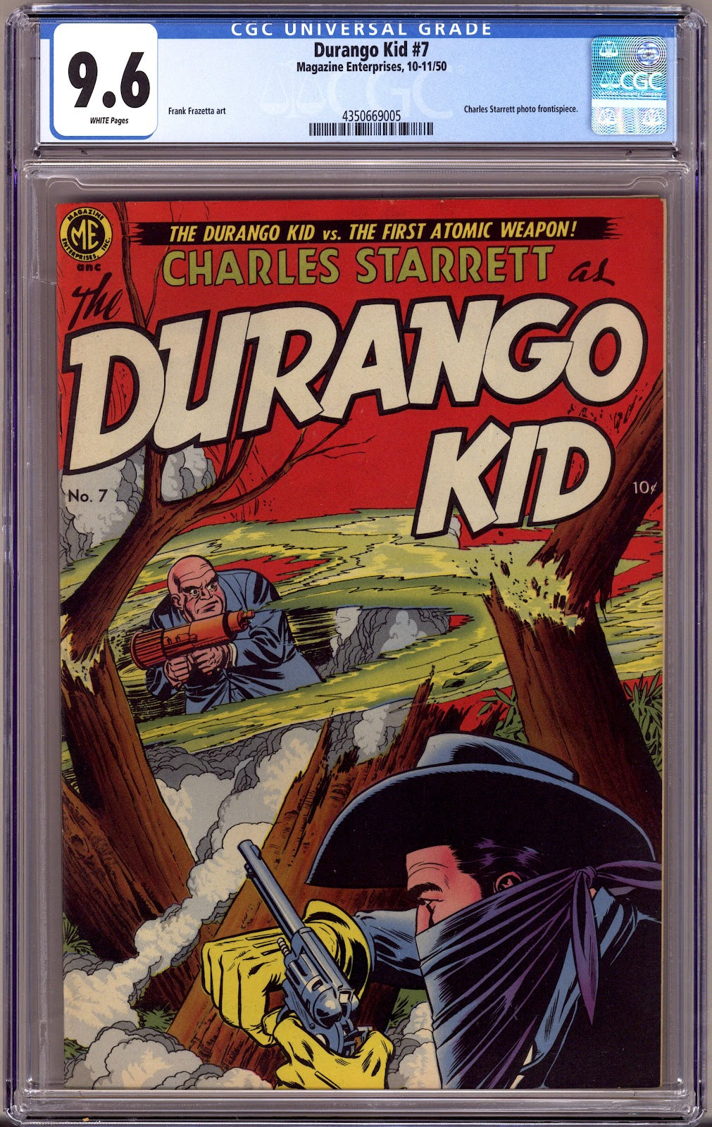 Charles Starrett as the Durango Kid 7 CGC 9.6 (NM+) (1950) 