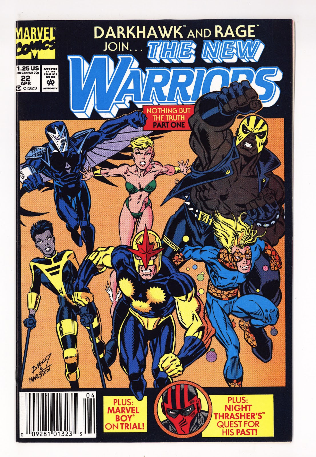 The New Warriors Vol 1 22 High Grade (1992) Newsstand 