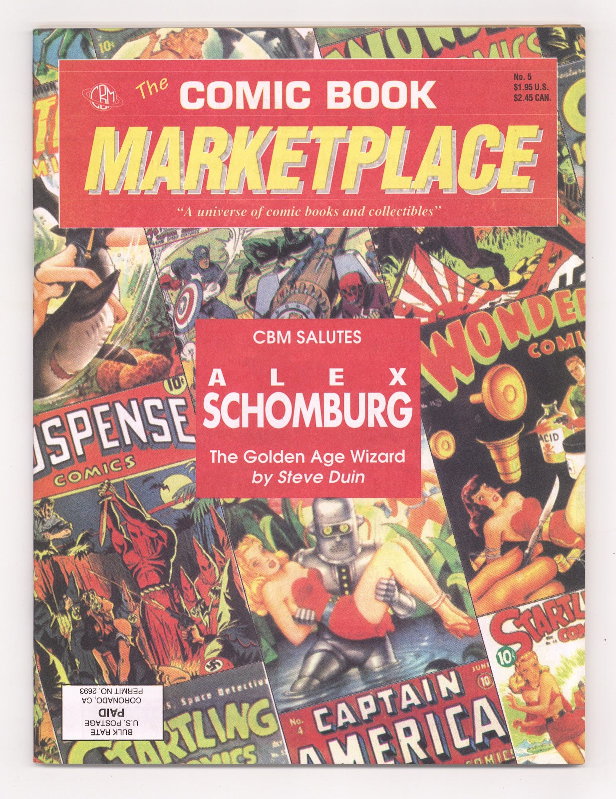 Comic Book Marketplace Vol 1 5 VF (8.0) (1991) 