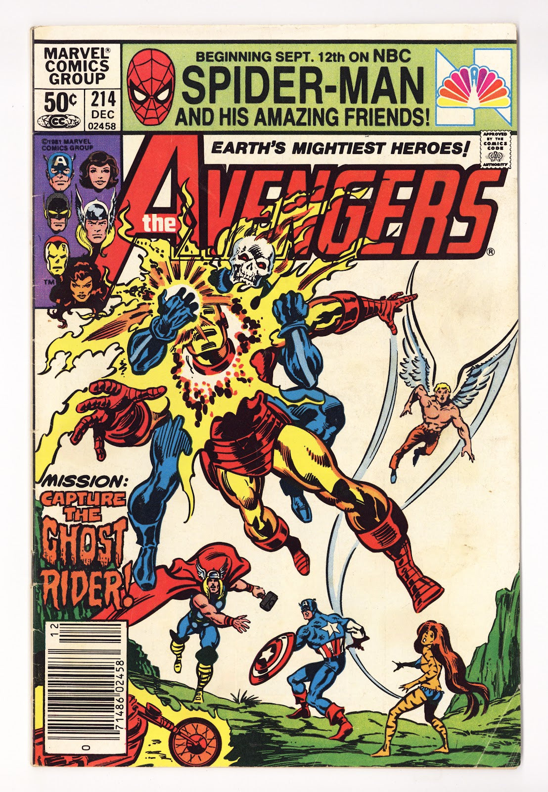 The Avengers Vol 1 214 Low Grade (1981) Newsstand 